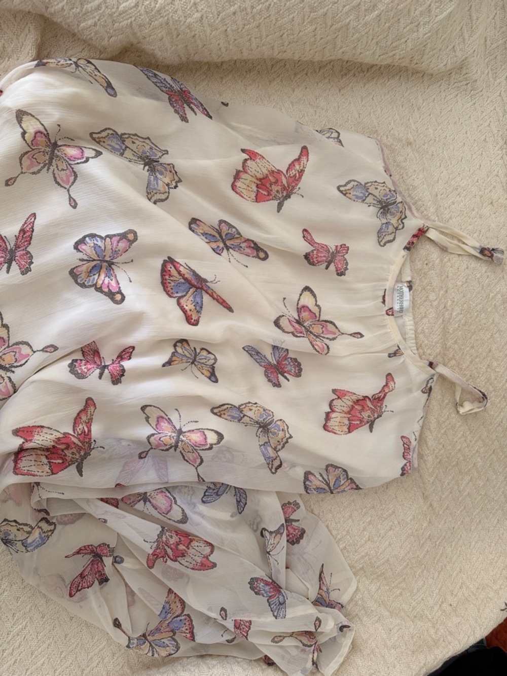 Motherhood Maternity Cream/Natural Lightweight Maternity Dress size S